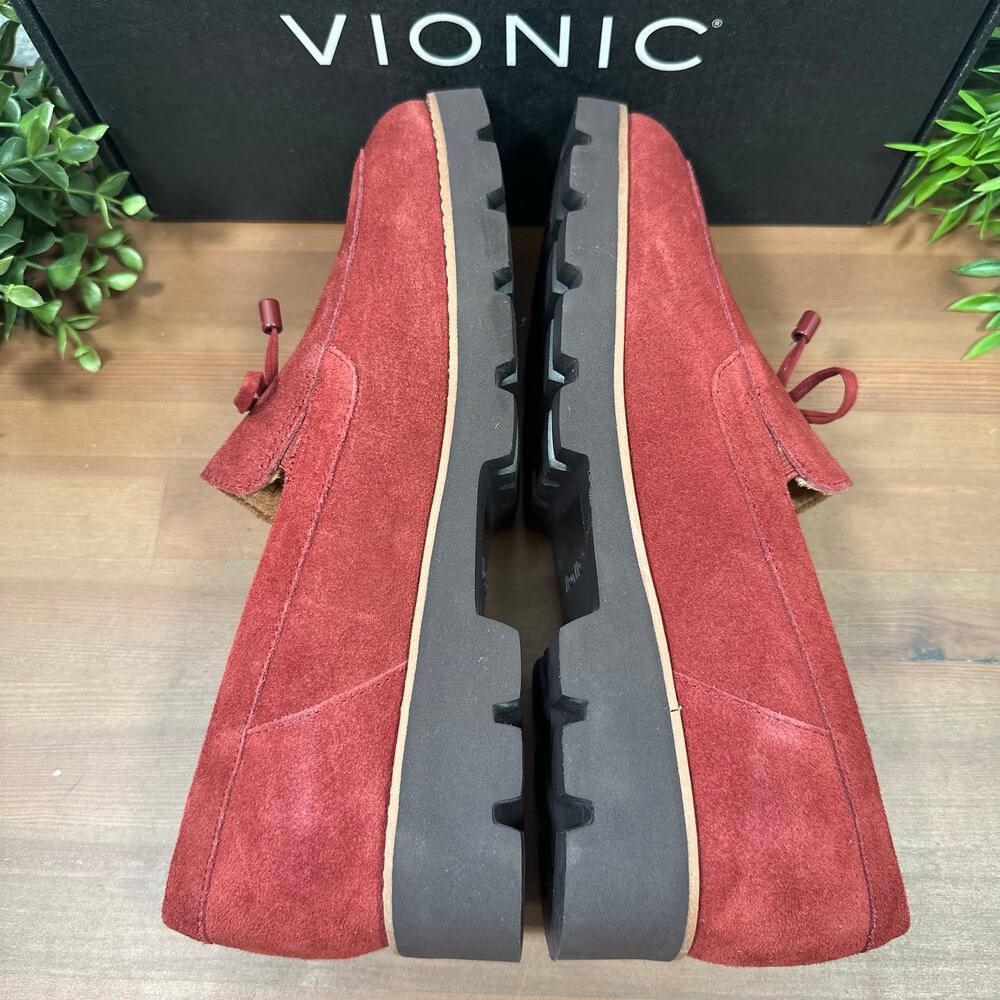 Vionic Women's Finley Wide Suede Bow Loafers Size 8.5W - Picture 7 of 8